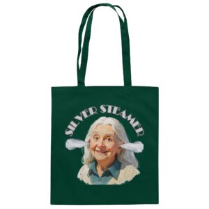 Silver Steamer Market Bag   L-Edition